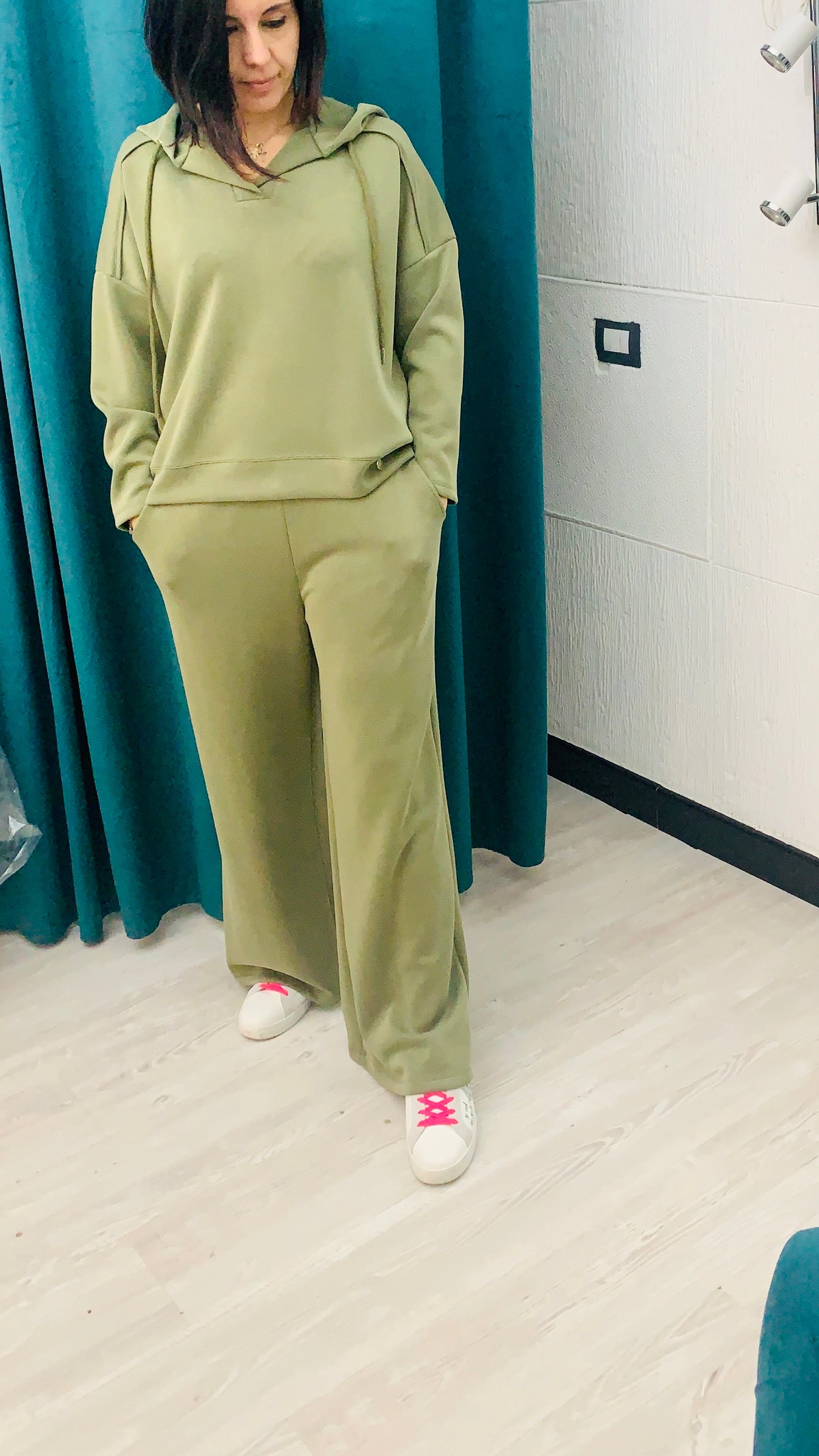 EDAS Tuta Felpa Cappuccio e Pantalone