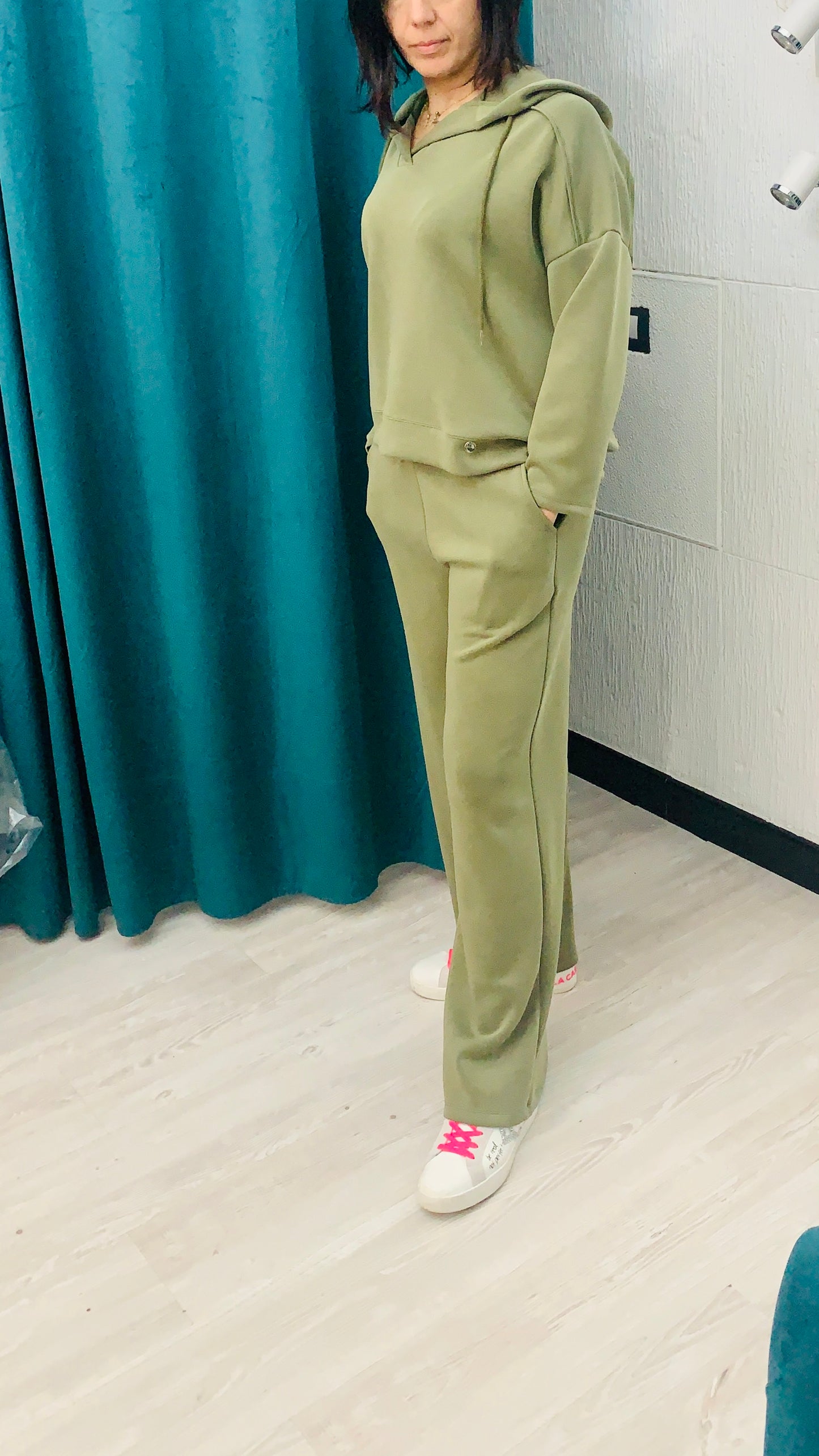 EDAS Tuta Felpa Cappuccio e Pantalone