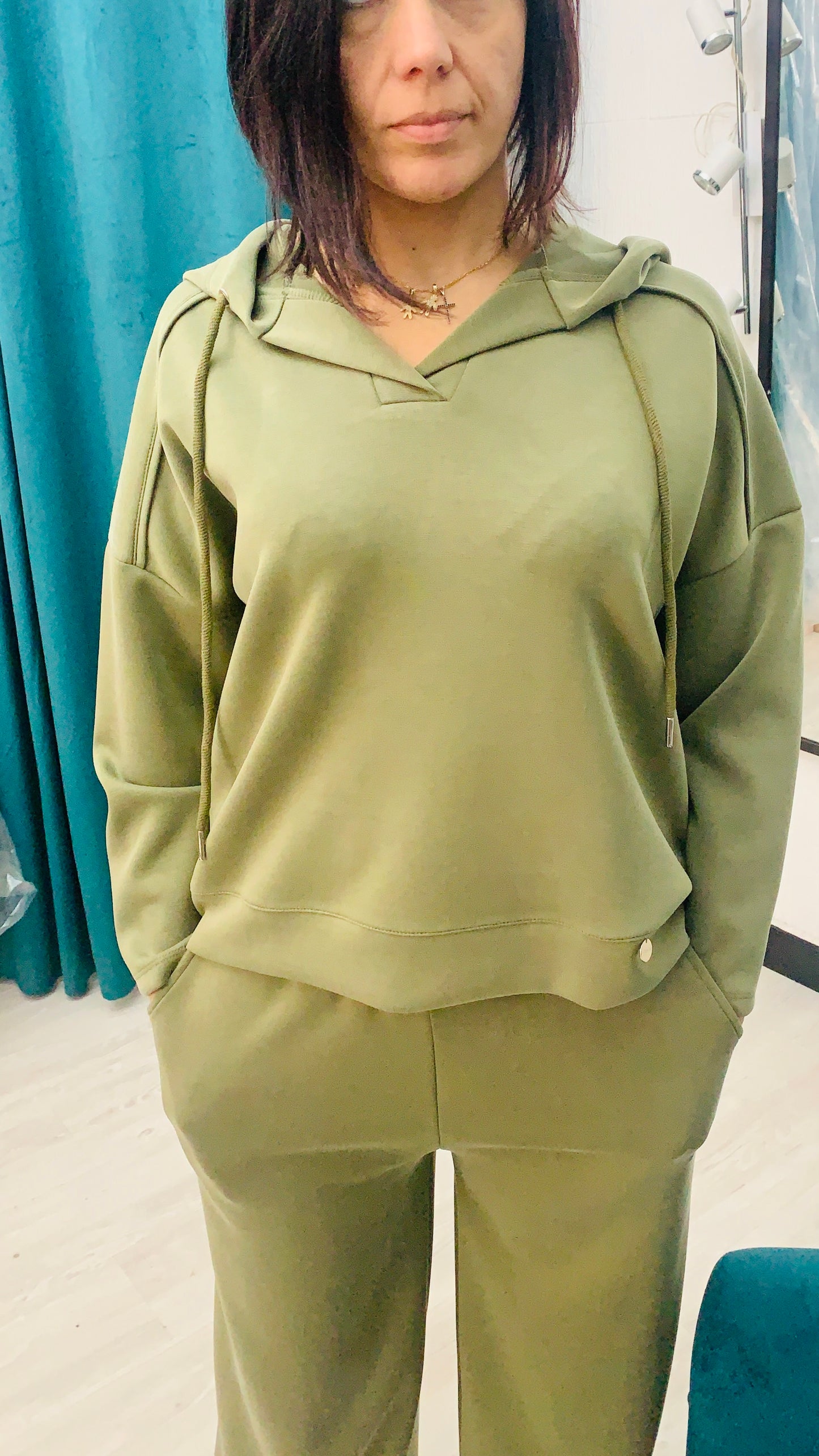 EDAS Tuta Felpa Cappuccio e Pantalone