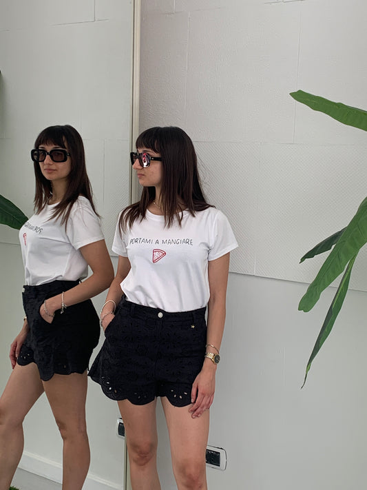 VIVIENNE T-Shirt Manica Corta Con Scritta Simpatica