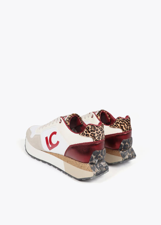 LOLA CASADEMUNT Sneackers Suola Animalier Dettagli in Pelle