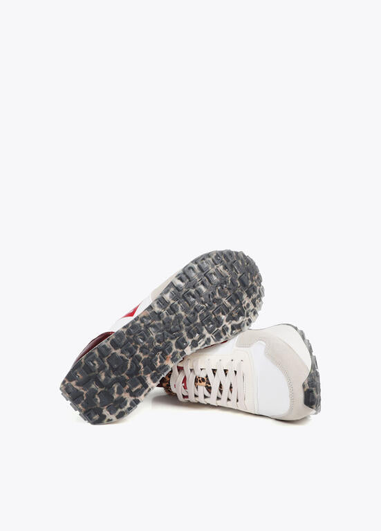 LOLA CASADEMUNT Sneackers Suola Animalier Dettagli in Pelle