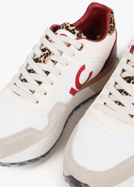 LOLA CASADEMUNT Sneackers Suola Animalier Dettagli in Pelle