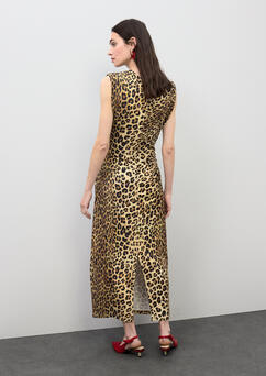 Abito drappeggiato fantasy animalier Lola Casademunt - vista posteriore

