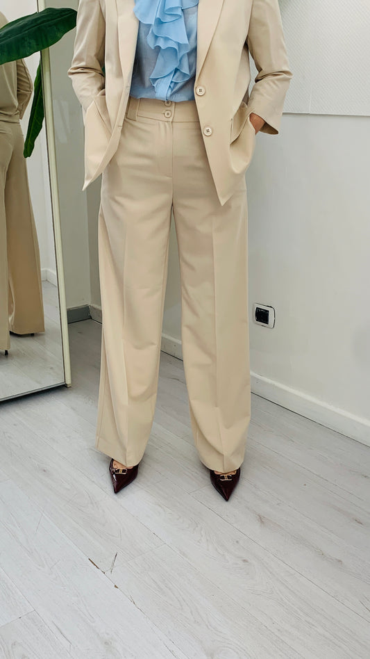 Tailleur Denny Rose Completo Pantalone Palazzo e Blazer - Griffe Dipierro